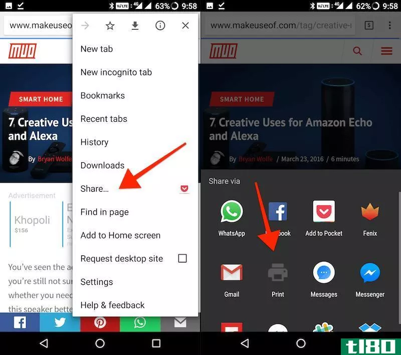 convert web page to PDF in Chrome for Android 3
