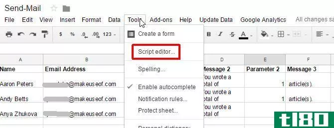 send email google scripts