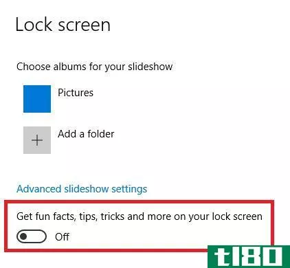 cortana lock screen adverts windows 10
