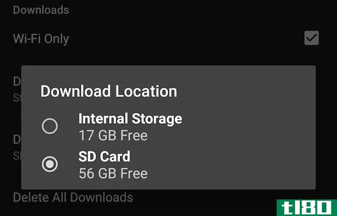 netflix android download sd card