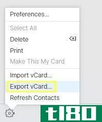 export contacts as vcard icloud
