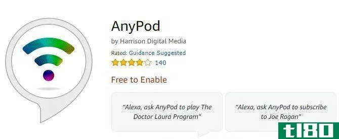 AnyPod for amazon echo podcasts