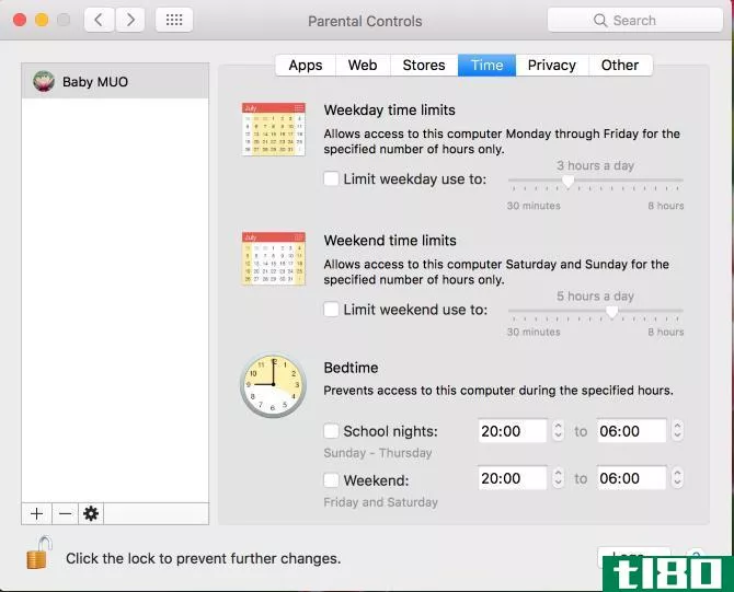 mac time limit parental controls