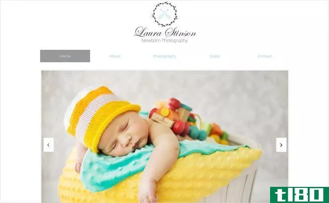 websitebuilder newborn photography template