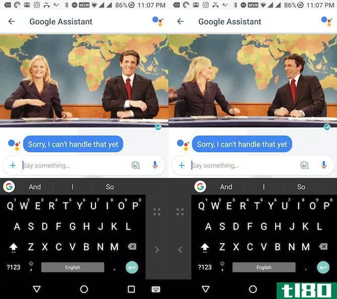 gboard one handed mode