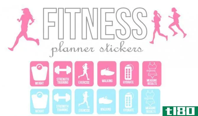 fitness planner sticker