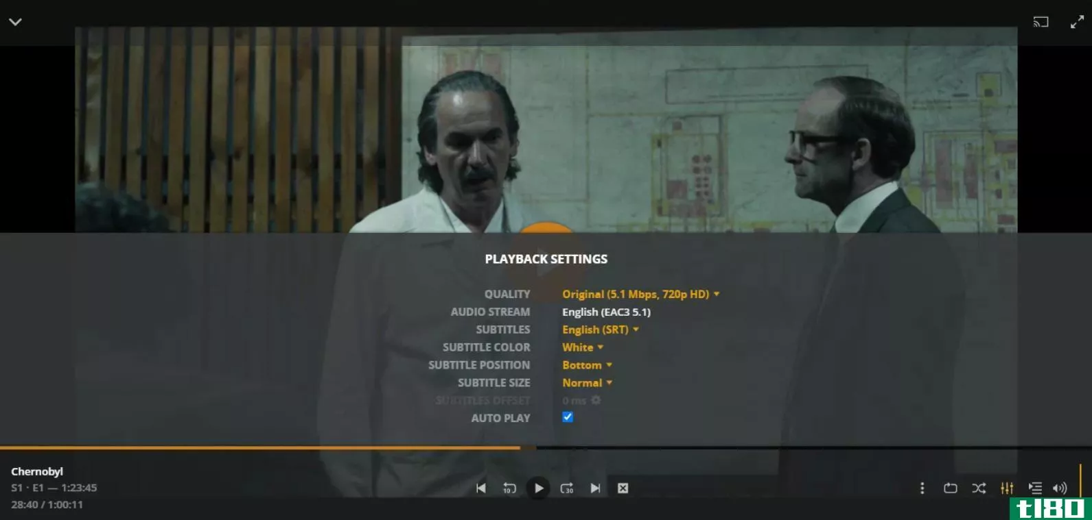 plex subtitles during playback