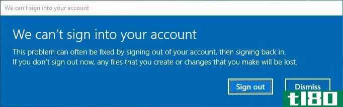 can't sign into your account