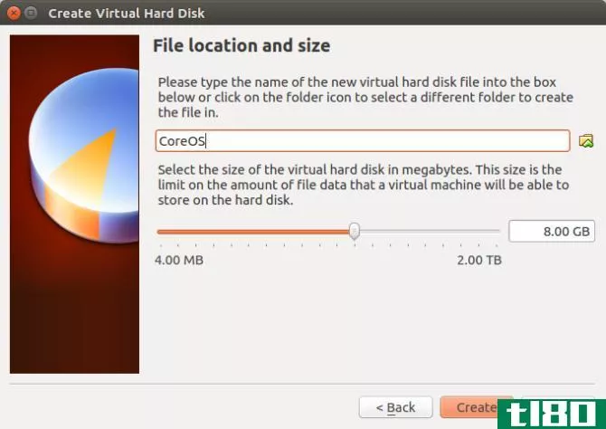 CoreOS File Size Allocation