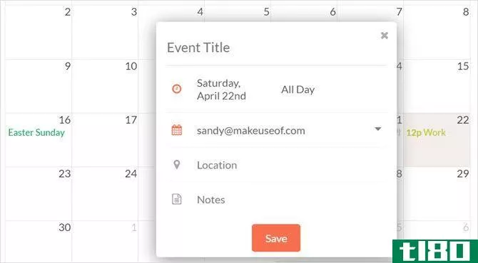 handle for gmail create event