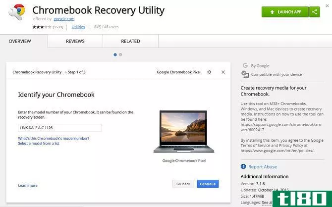 chromebook recovery app download