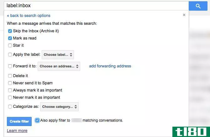 gmail archive all old email filter