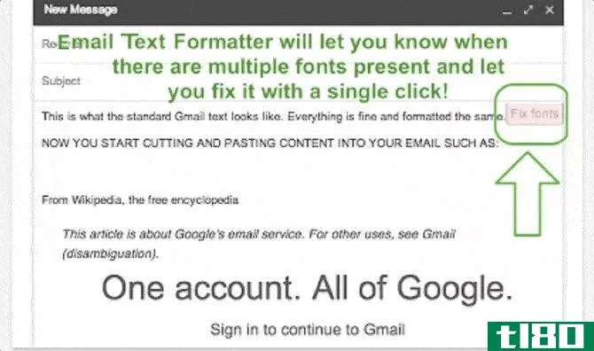 gmail text formatter email