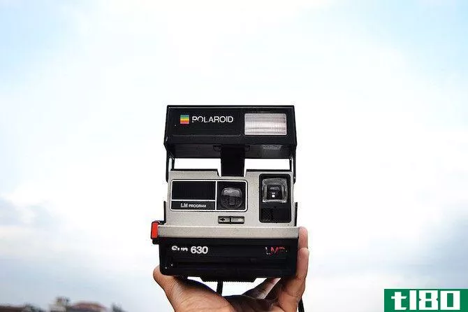 Frontal Shot of a Polaroid Camera