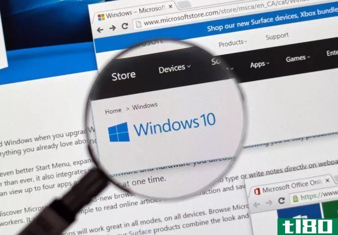 windows 10 magnifying glass security