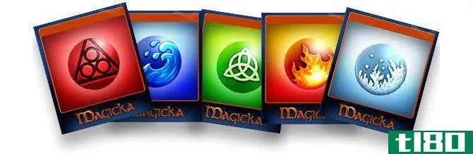 Steam trading cards for the game Magicka