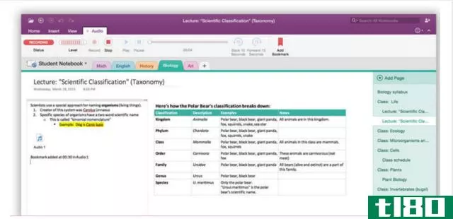 Basic OneNote Overview Screenshot Example
