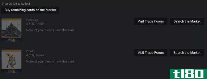 Steam cards to collect
