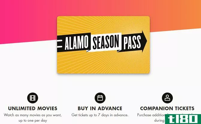 MoviePass alternatives - Alamo Season Pass