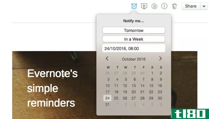 Evernote Reminders