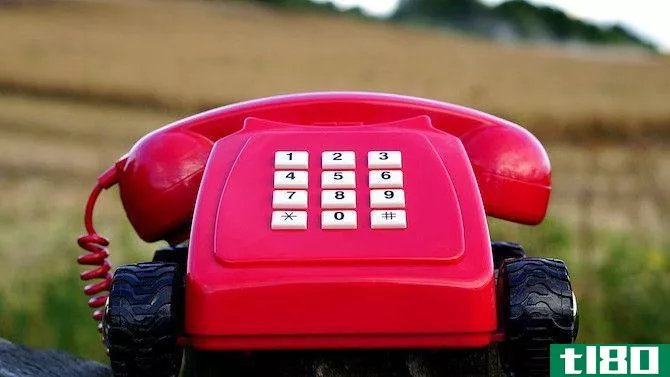 Old Landline Telephone Pink