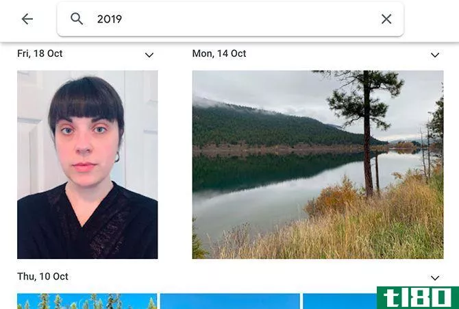 Google Photos Search by Date