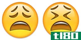 tired anguished emoji emoticon