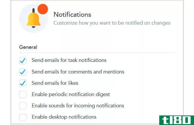 meister task notification settings