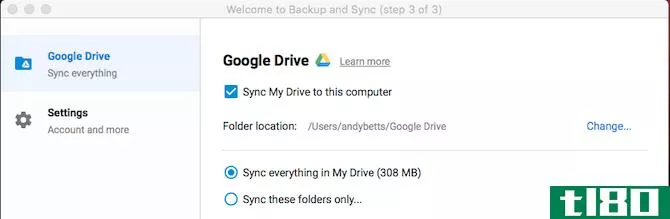 sync google drive folder