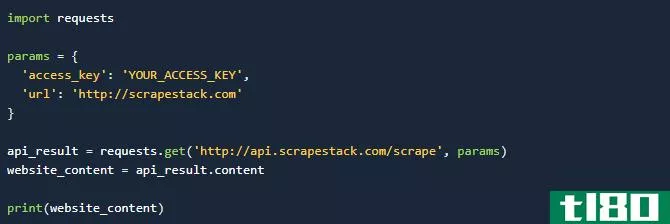 Accessing the Scrapestack API with Python
