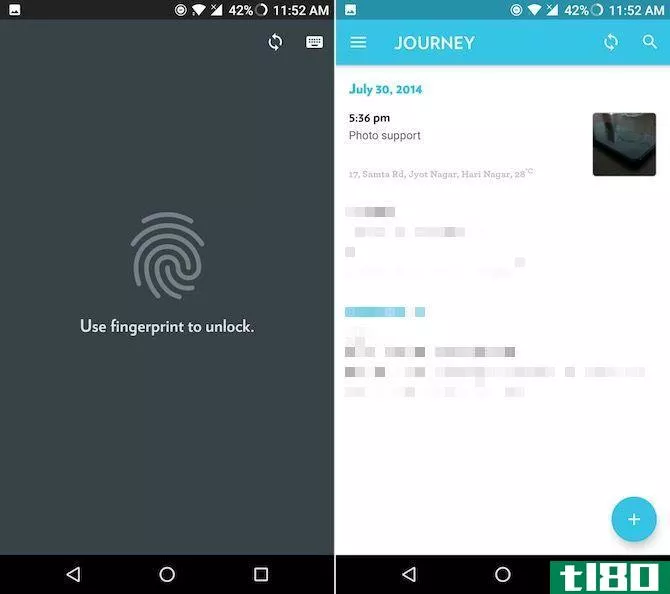 android fingerprint apps journey