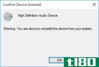 Windows 10 Confirm Driver Uninstall