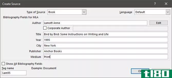 Create Citation Source