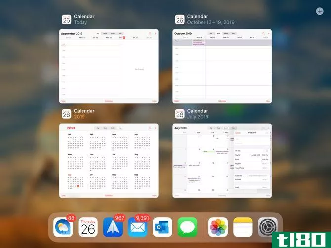 Multiple windows of the same app iPadOS