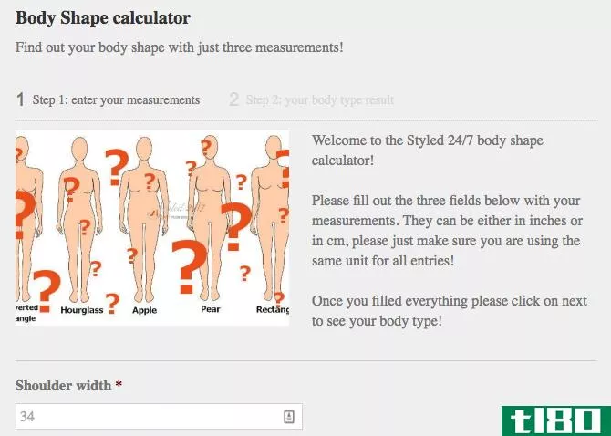 Women Fashion Style Apps -- Body Shape Calculator