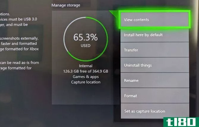 Xbox One Manage Storage Opti***