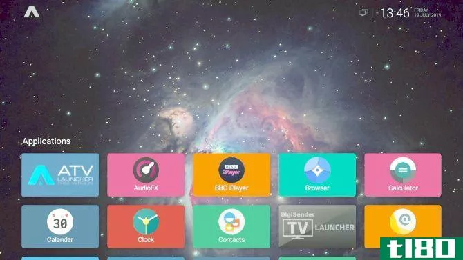 Android TV Launcher running on Raspberry Pi