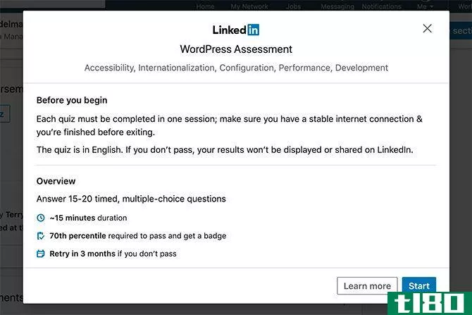 How to Start a Skill Quiz for LinkedIn Skill Asses**ents