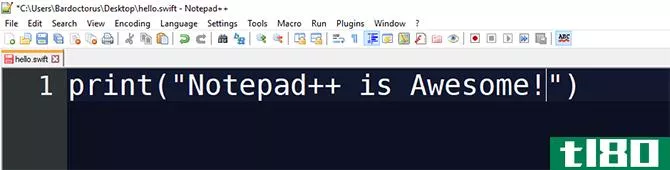 Notepad++ is a highly capable code editor