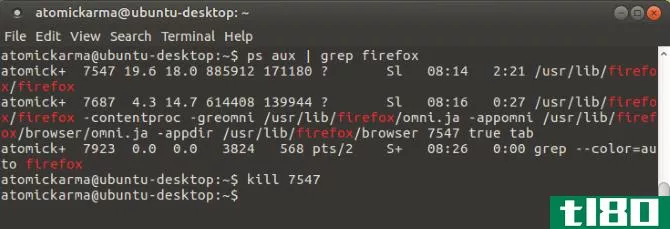 Close Linux apps with the Kill command