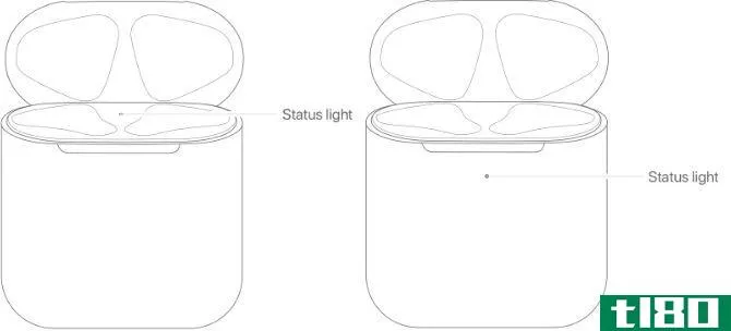 How to connect AirPods: case status lights
