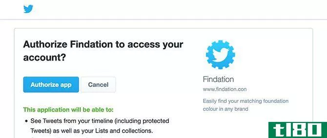 Access Findation Through Twitter Account
