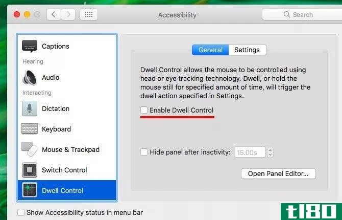 Enable Dwell Control
