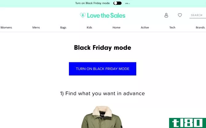Love The Sales is the best way to shop for discounted clothes on Black Friday
