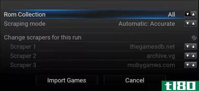 Importing With Kodi ROM Collection Browser