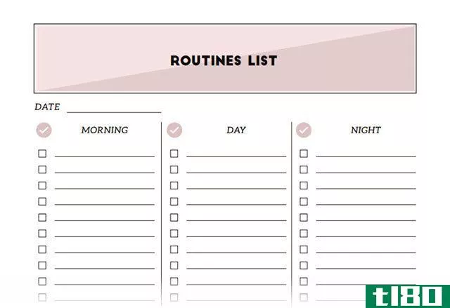 Productivity Planner -- Daily Routine