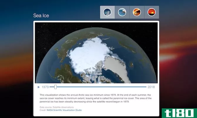 Visualize climate change with NASA tool