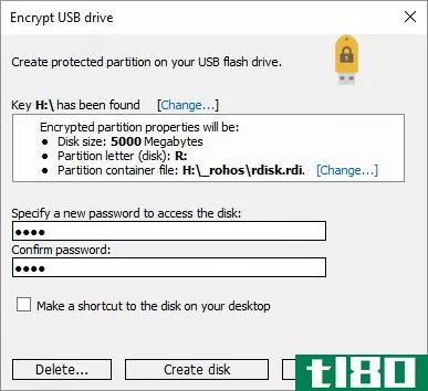 Rohos Mini Drive Encrypt USB Drive