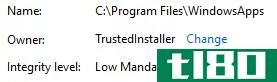 windows 10 trusted installer folder owner