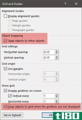 Microsoft Word - Grid Settings